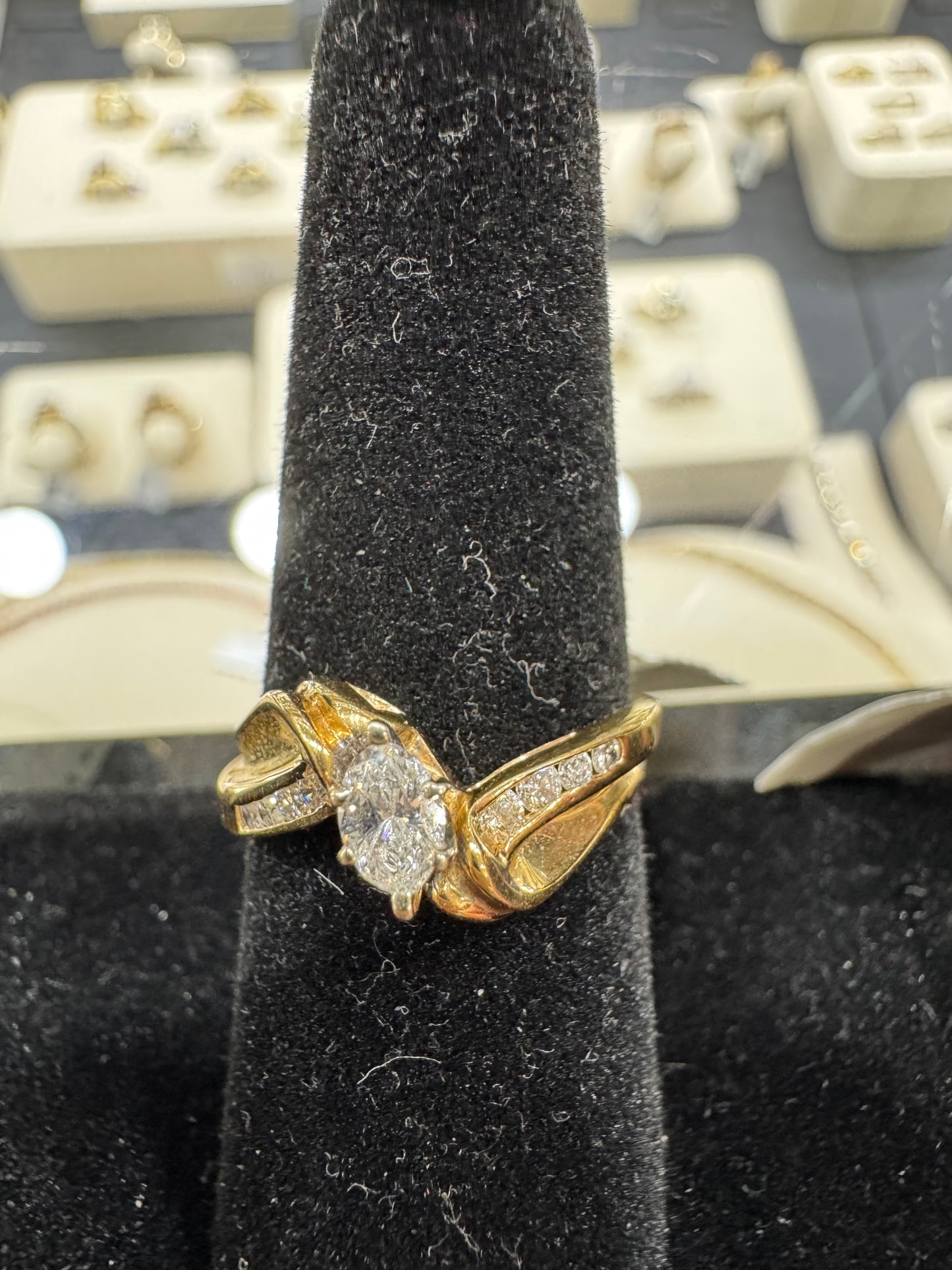 14K Yellow Gold Women's Ring 0.50 ct Natural Diamond