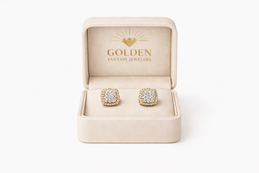 10K Yellow Gold Earrings 0.25 ct Natural Diamond