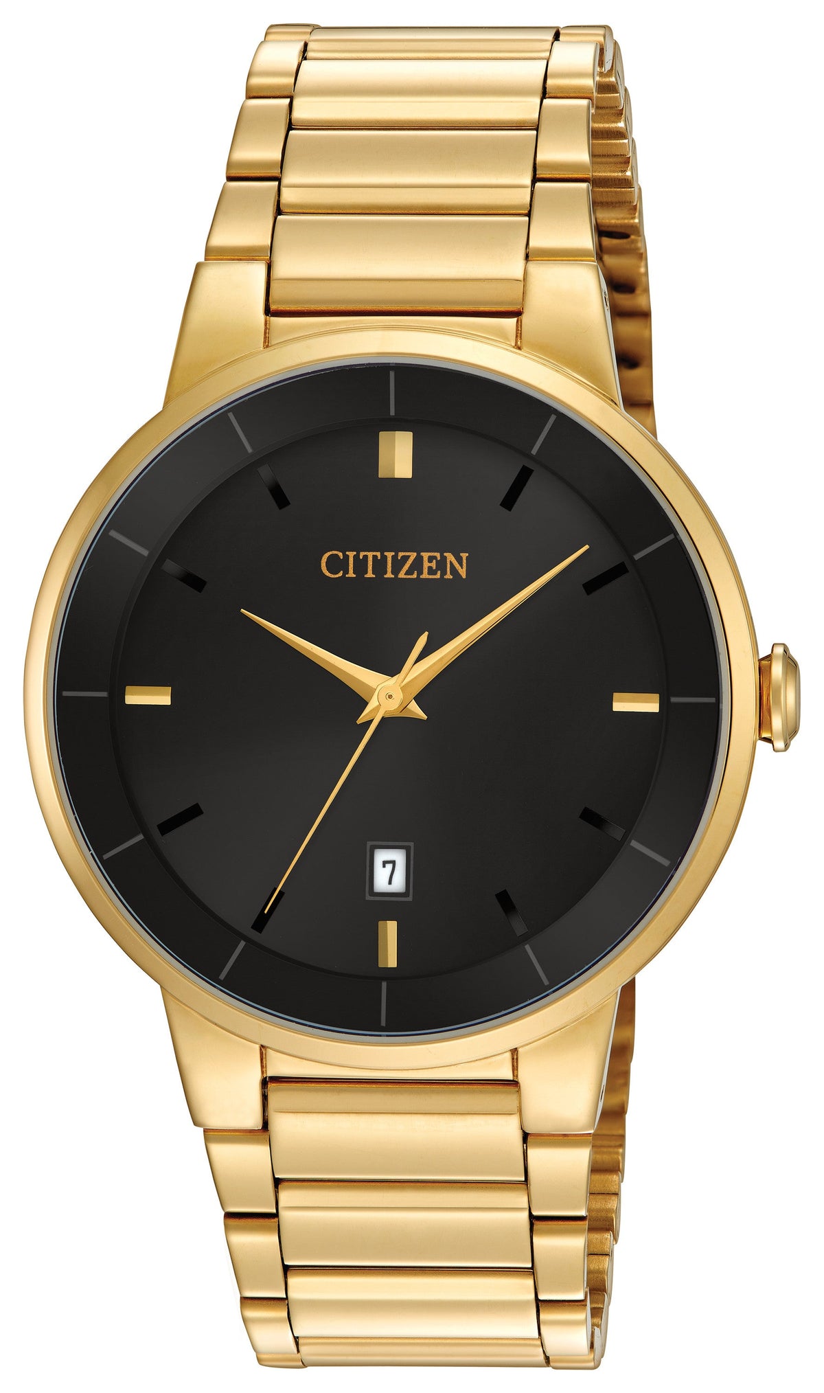 Citizen BI5012-53E Men's Gold-Tone Quartz Watch - front view