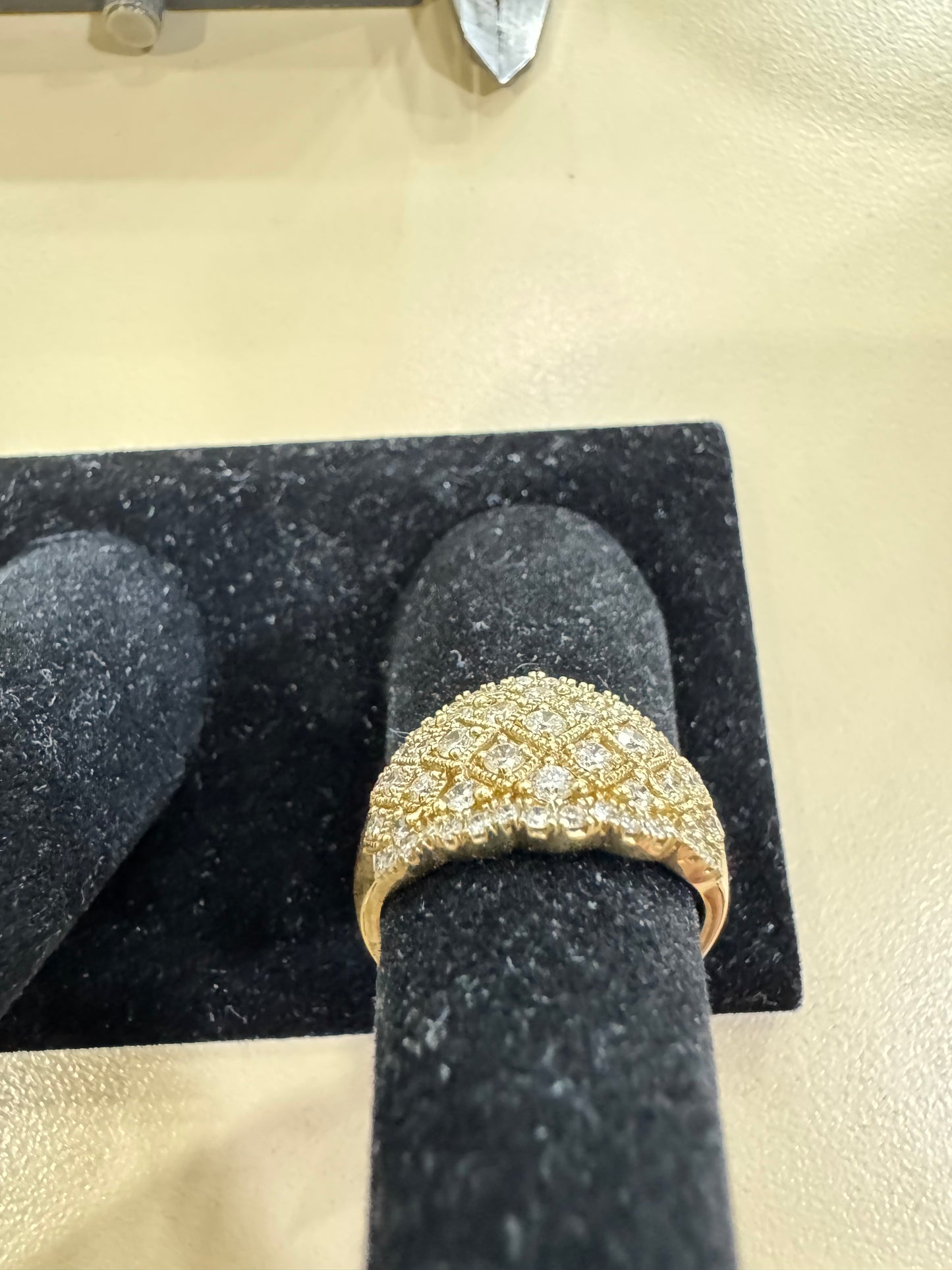 10K Yellow Gold Ring 1.00 ct Natural Diamond