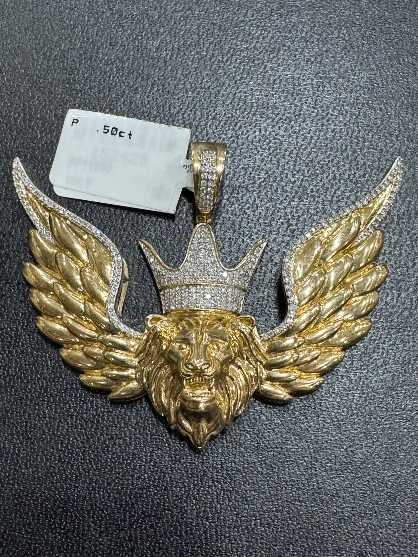 10K Yellow Gold Charm 0.50 ct Natural Diamond