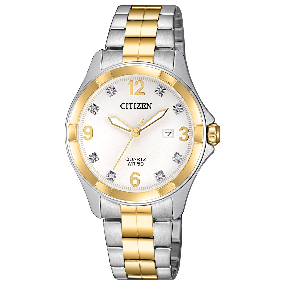 Citizen EU6084-57A Women's Two-Tone Quartz Watch - front view