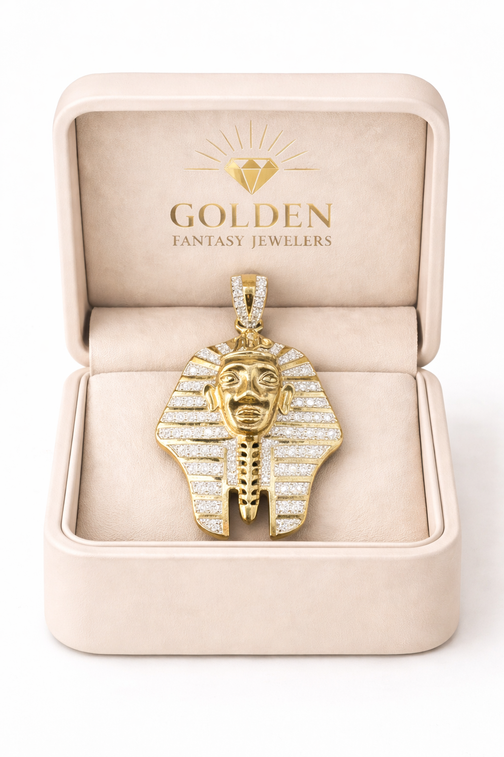 10K Yellow Gold “Pharaoh” Charm 1.16 ct Natural Diamond