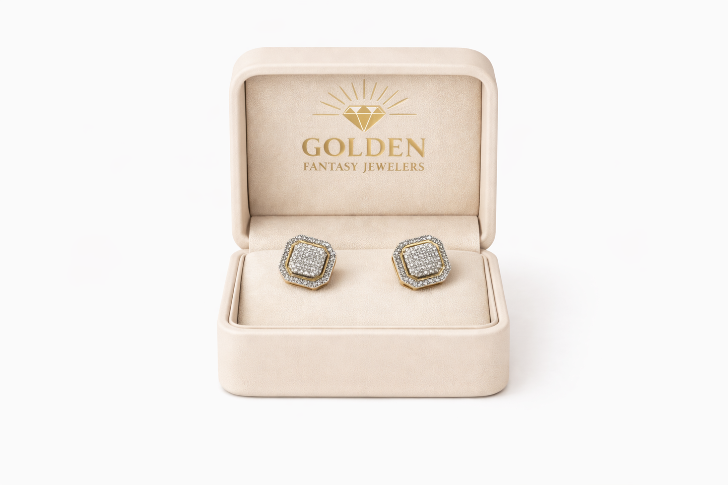 10K Yellow Gold Earrings 0.26 ct Natural Diamond