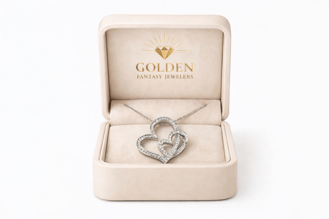 Sterling Silver Heart Charm 0.05 ct Natural Diamond