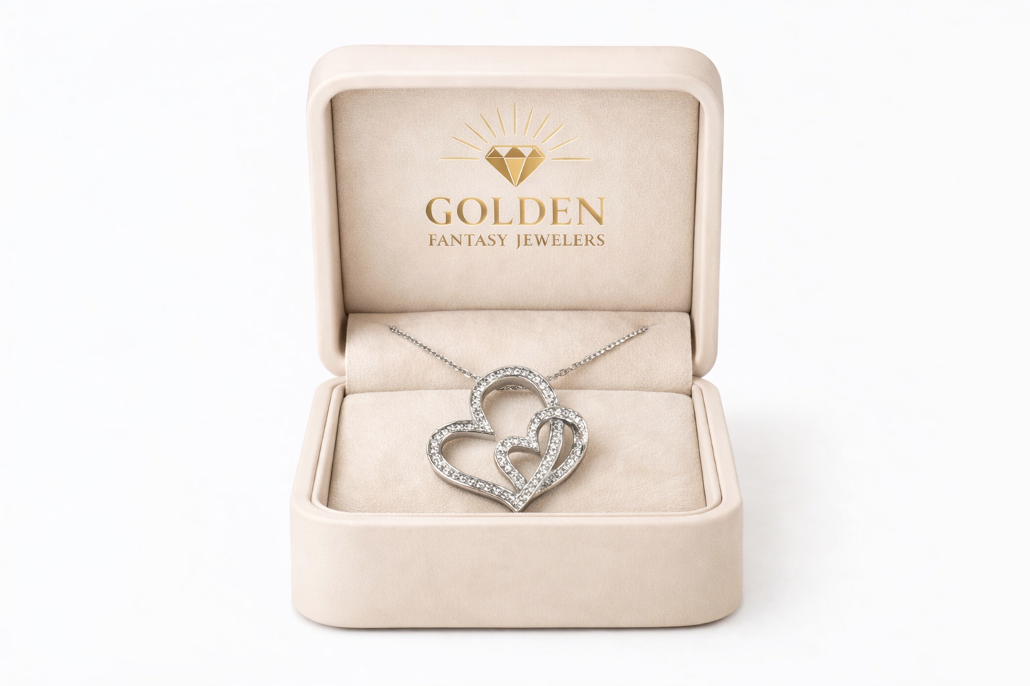 Sterling Silver Heart Charm 0.05 ct Natural Diamond