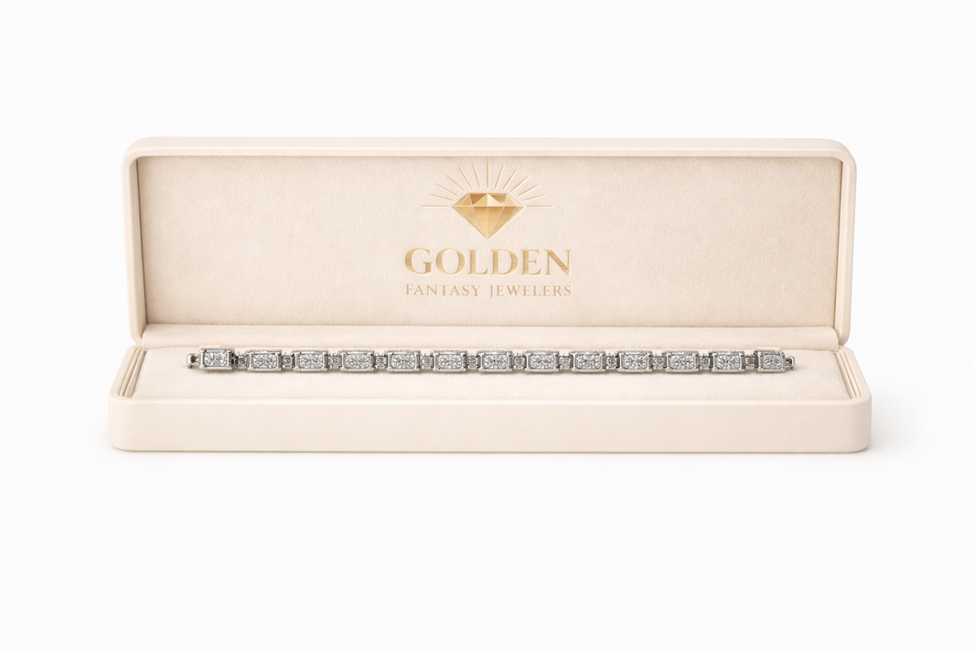 Sterling Silver Bracelet 0.22 ct Natural Diamond