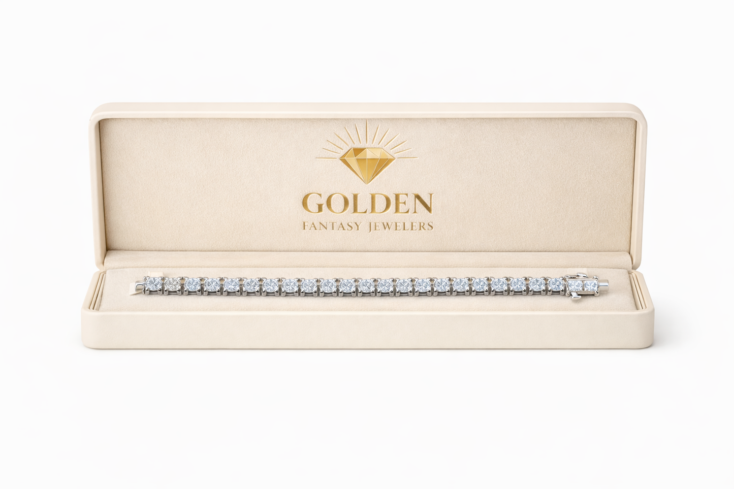 14K White Gold Tennis Bracelet 5.00 ct Natural Diamond