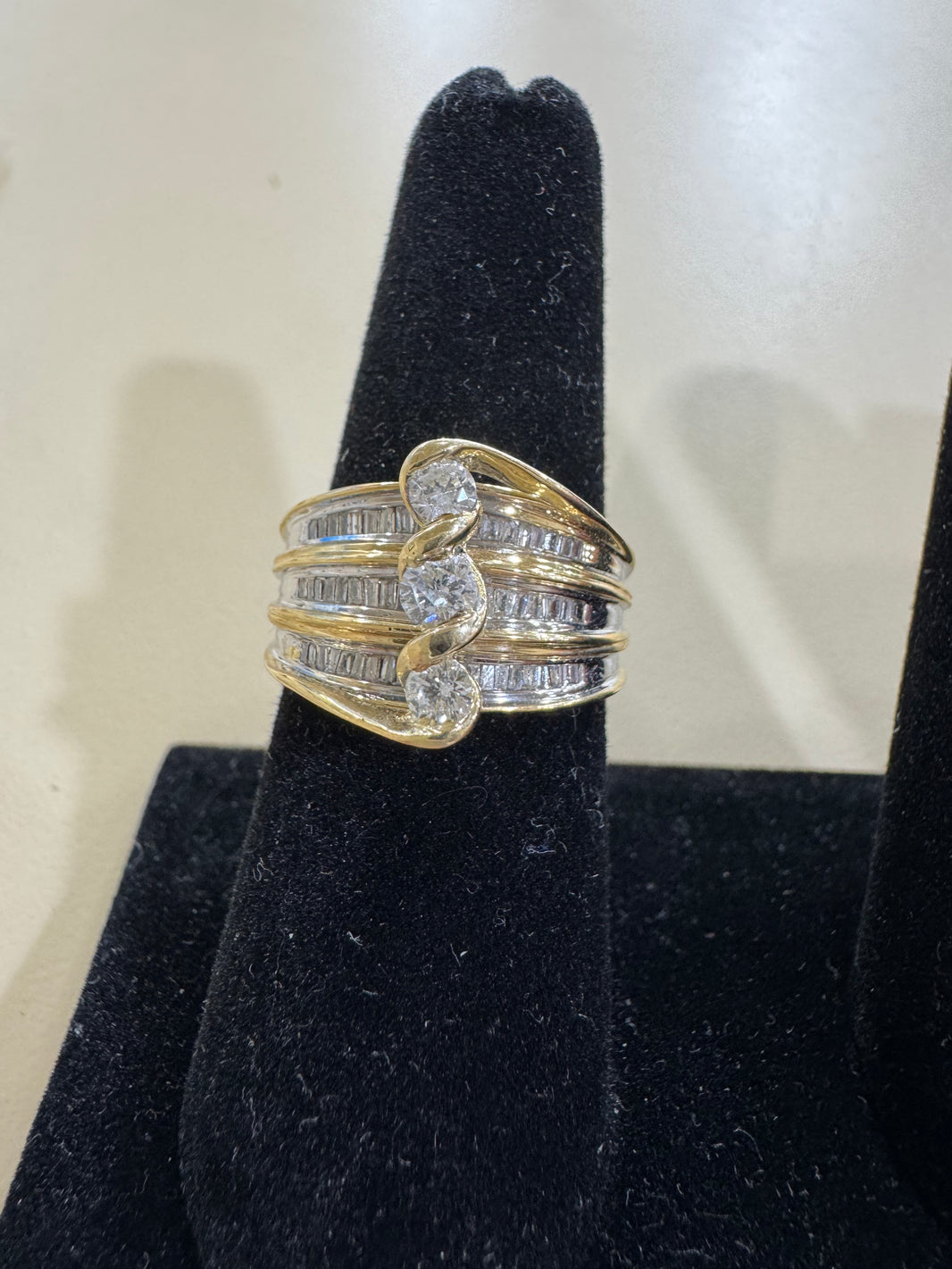 14K White Gold Women's Ring 0.75 ct Natural Diamond