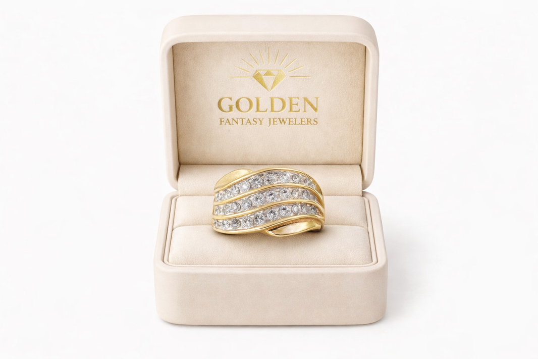 10K Yellow Gold Women's Ring 1.00 ct Natural Diamond