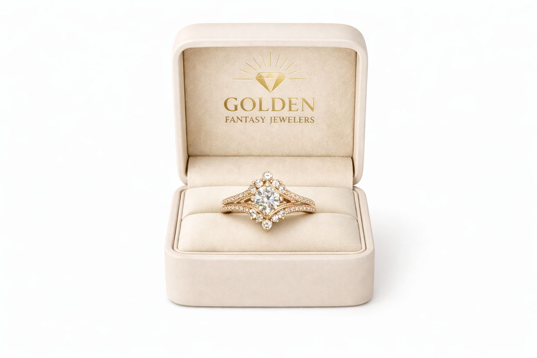 14K Rose Gold Women's Ring 0.75 ct Natural Diamond