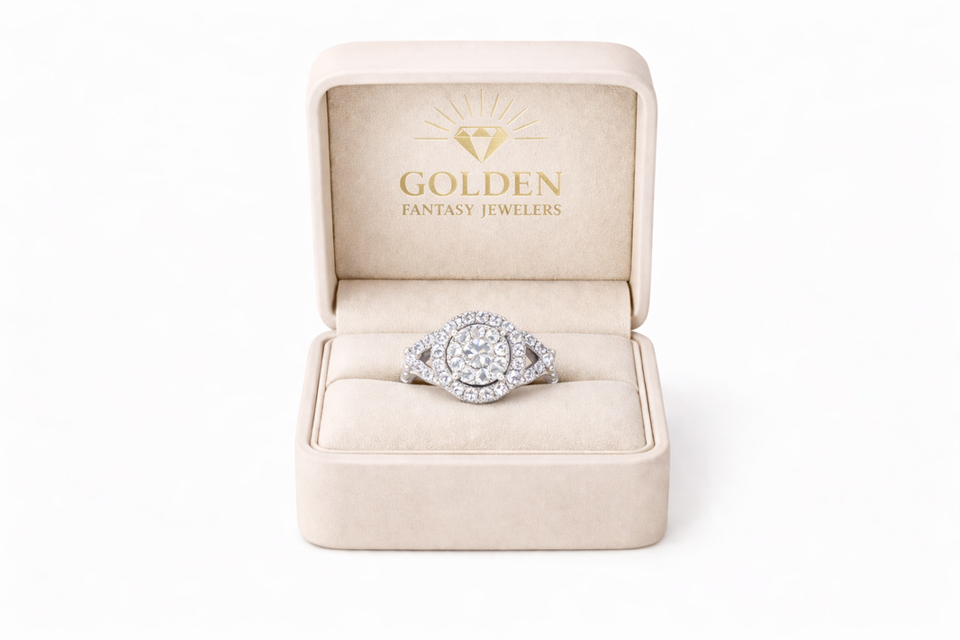 10K White Gold Women's Ring 1.00 ct Natural Diamond