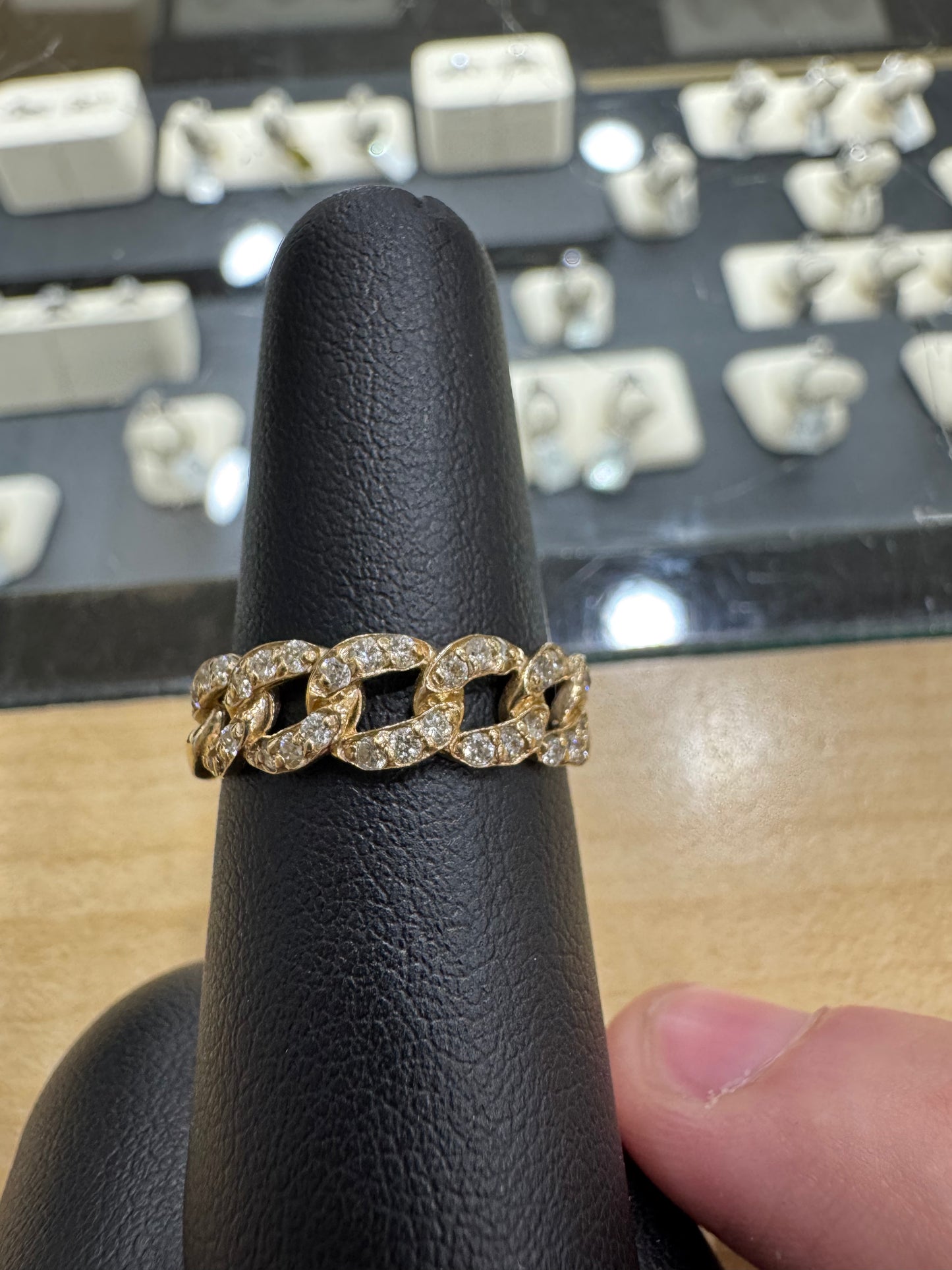 14K Yellow Gold Women's Ring 0.46 ct Natural Diamond