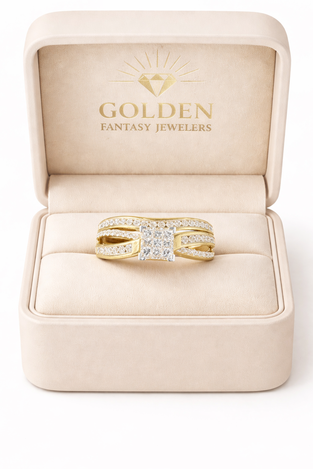 10K Yellow Gold Ring 0.50 ct Natural Diamond