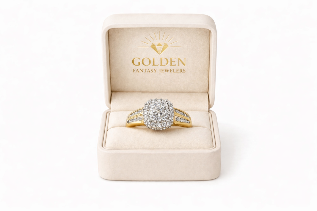 10K Yellow Gold Women's Wedding Set 0.50 ct Natural Diamond
