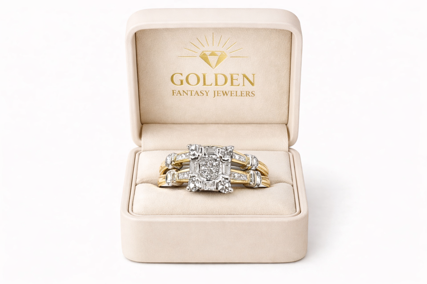 10K Yellow Gold Ring 0.25 ct Natural Diamond, Ring set