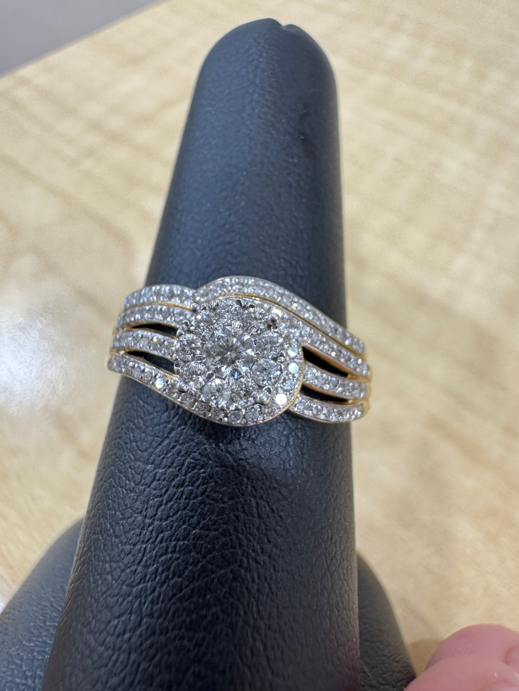 14K Yellow Gold Women's Wedding Set 0.50 ct Natural Diamond