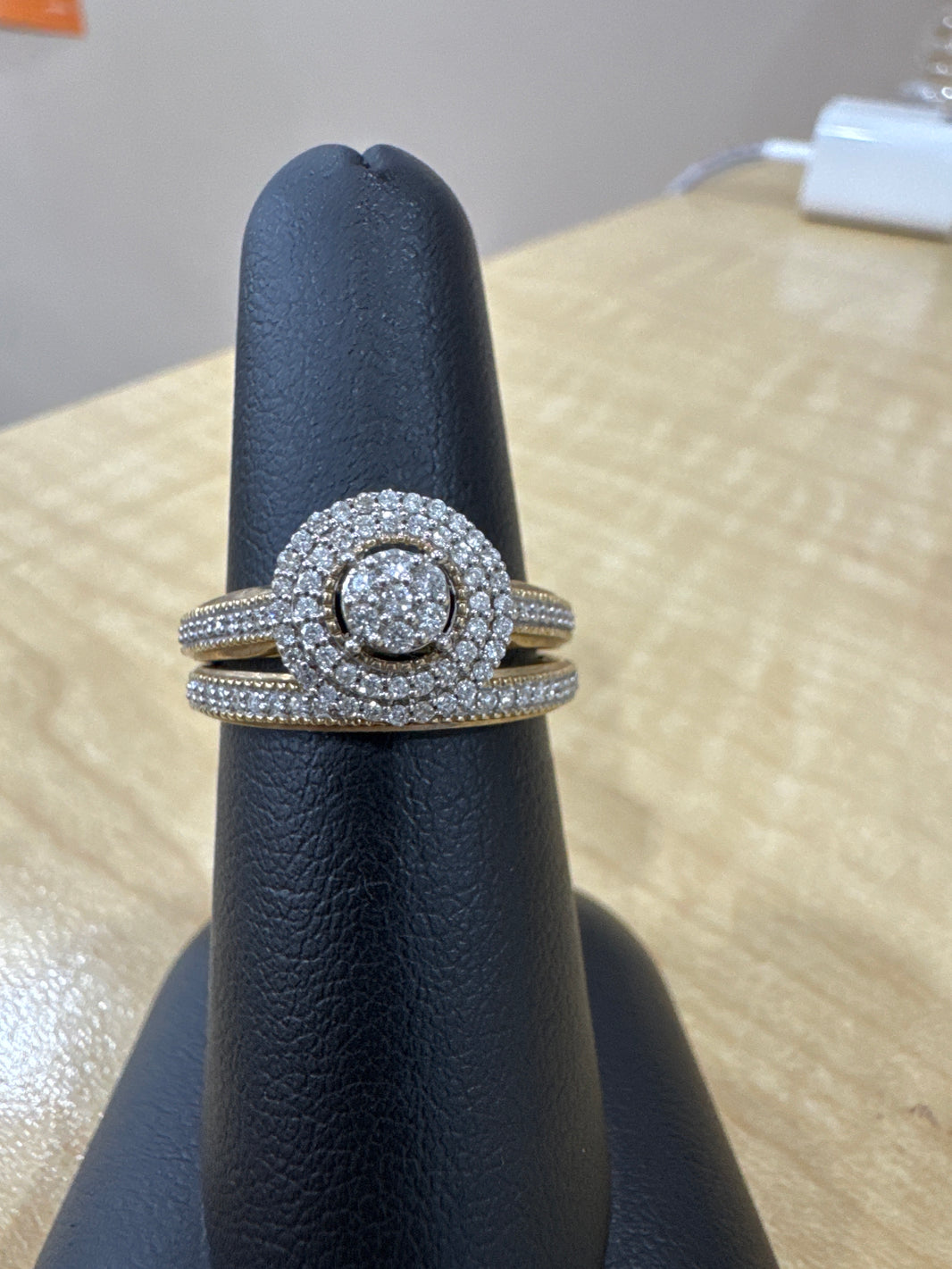 10K Yellow Gold Women's Jewelry Set 0.33 ct Natural Diamond