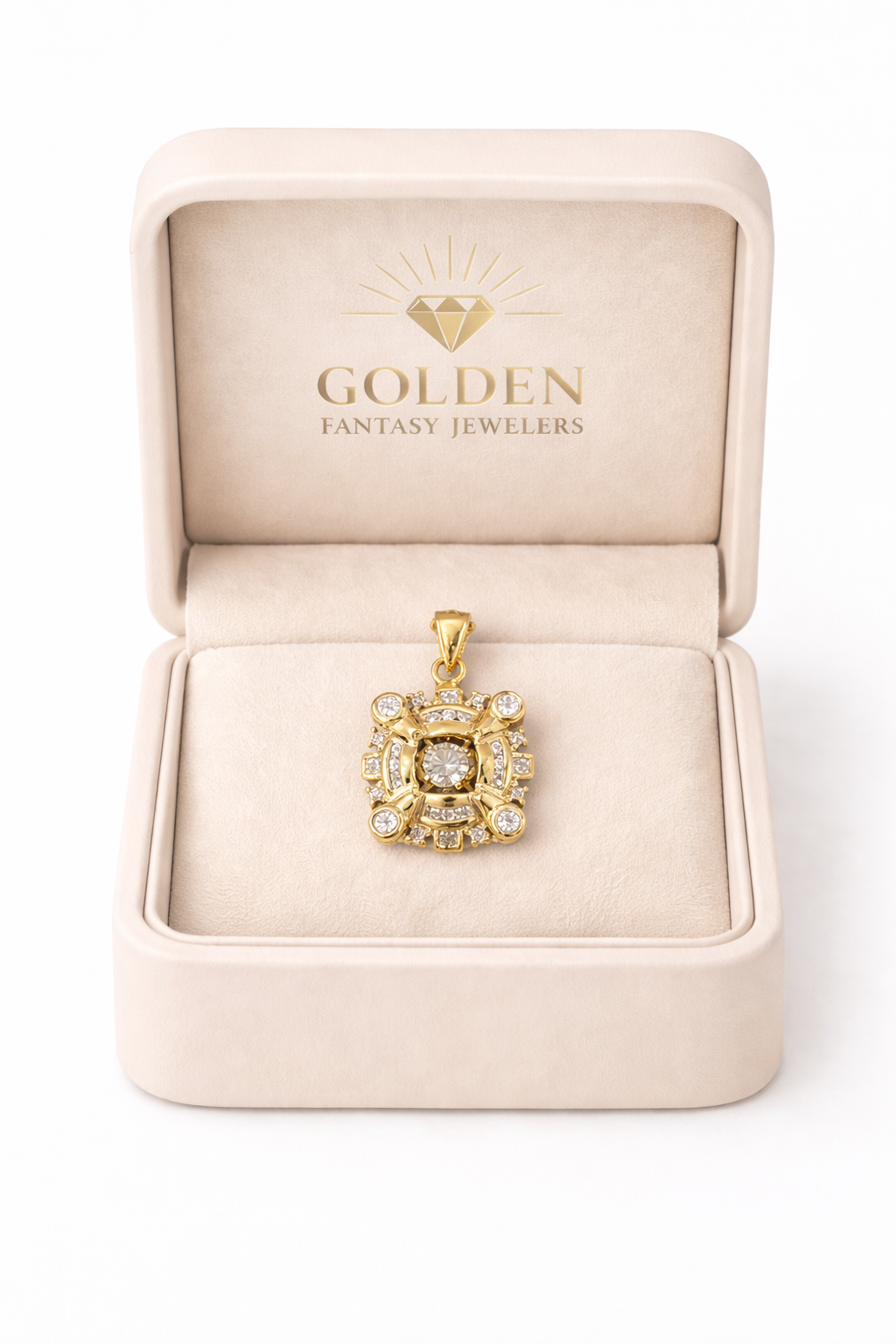 14K Yellow Gold Charm 0.50 ct Natural Diamond