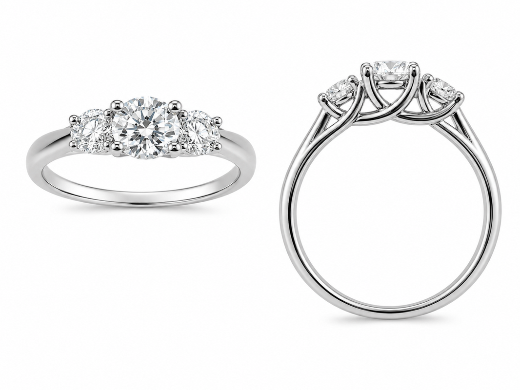 Sterling Silver Lady’s Ring 1.00 ct Lab Grown Diamond