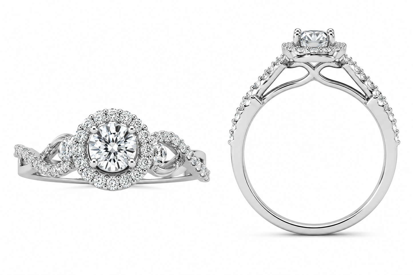 Sterling Silver Lady’s Ring 0.20 ct Natural Diamond