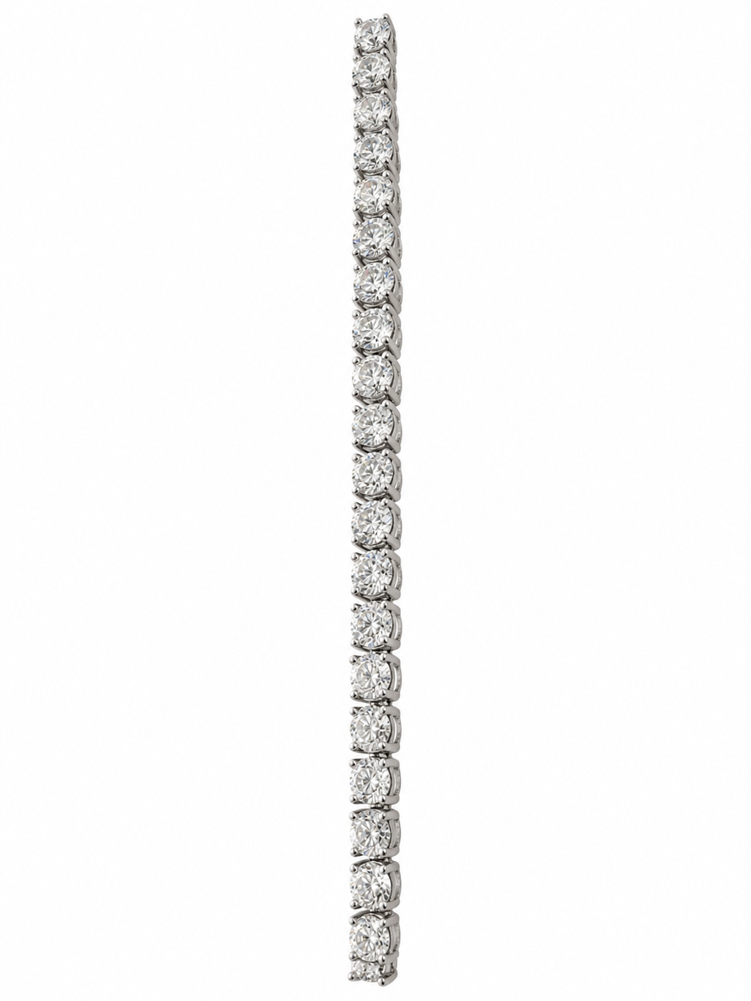 14K White Gold 3.80mm Tennis Bracelet Round 8.00 ct Lab Grown Diamond