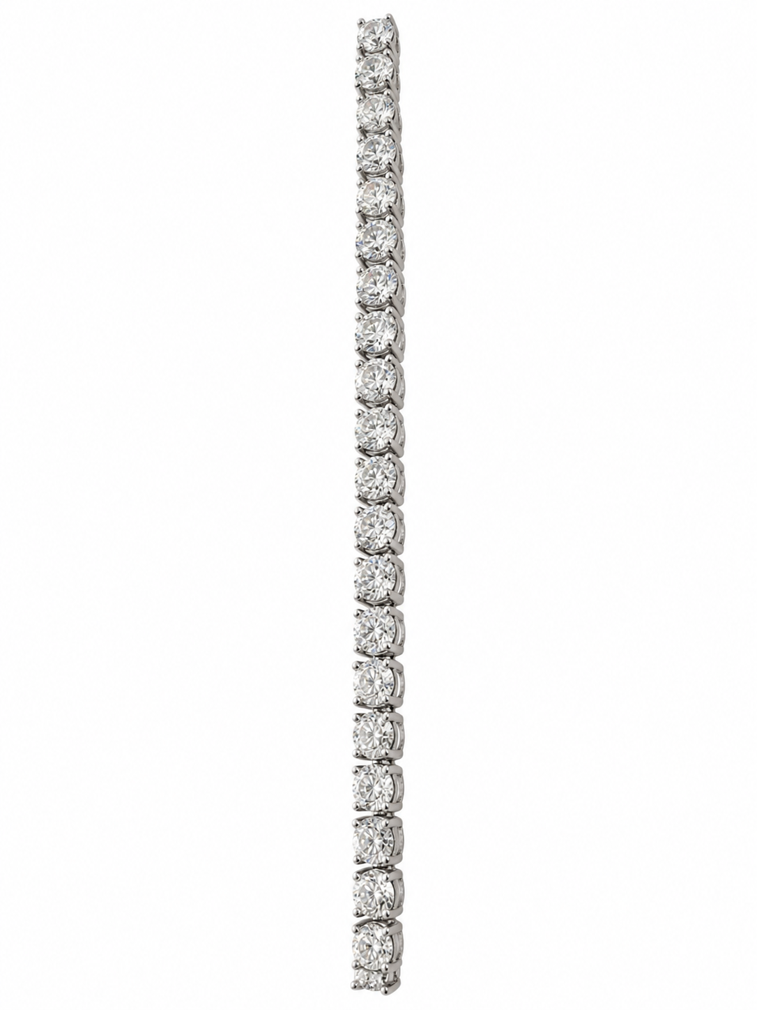 14K White Gold 3.80mm Tennis Bracelet Round 8.00 ct Lab Grown Diamond