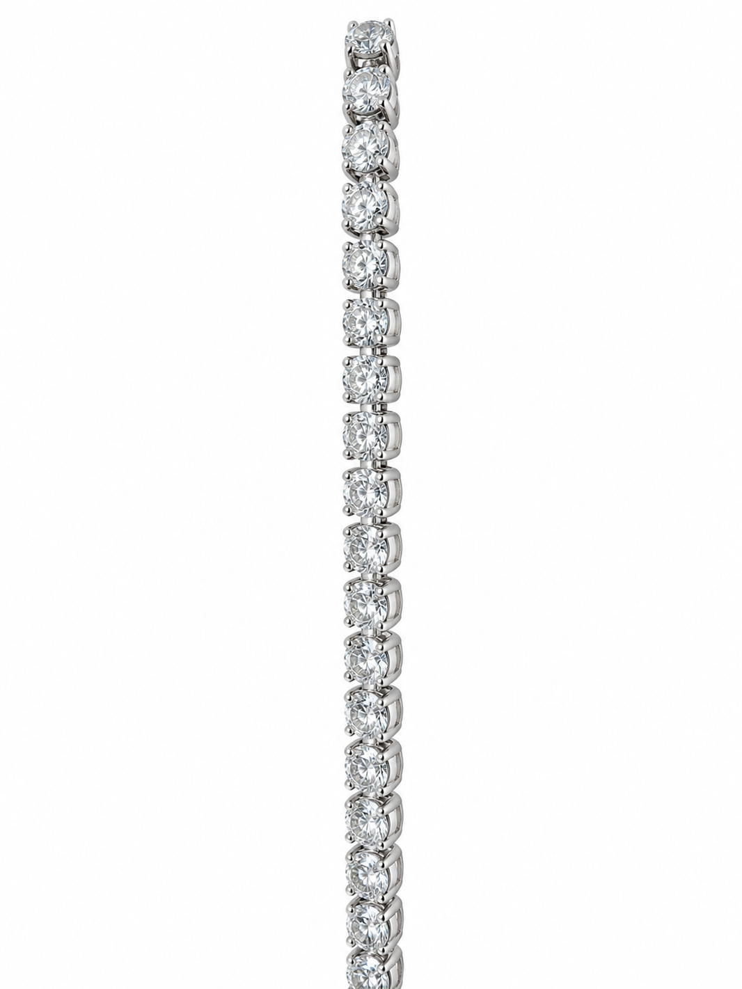 14K White Gold 3.10mm Tennis Bracelet Round 5.00 ct Lab Grown Diamond