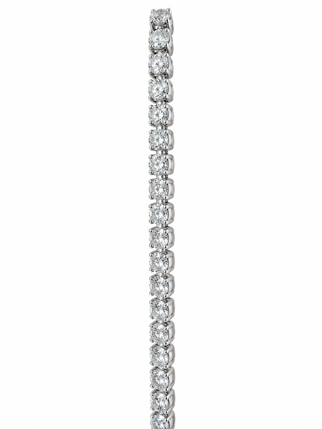 14K White Gold 3.10mm Tennis Bracelet Round 5.00 ct Lab Grown Diamond