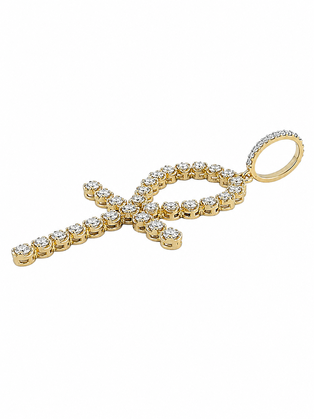 10K Yellow Gold Charm 0.75 ct Natural Diamond