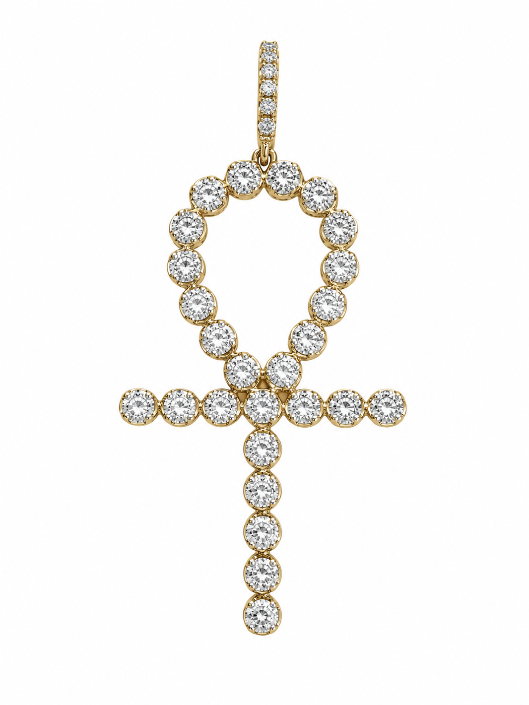 10K Yellow Gold Charm 0.75 ct Natural Diamond