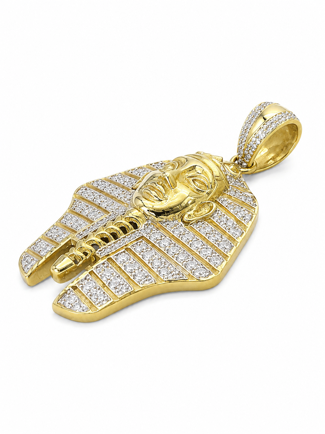 10K Yellow Gold “Pharaoh” Charm 1.16 ct Natural Diamond