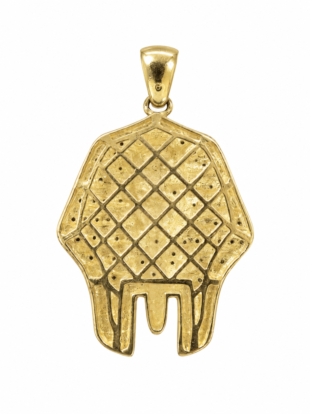 10K Yellow Gold “Pharaoh” Charm 1.16 ct Natural Diamond