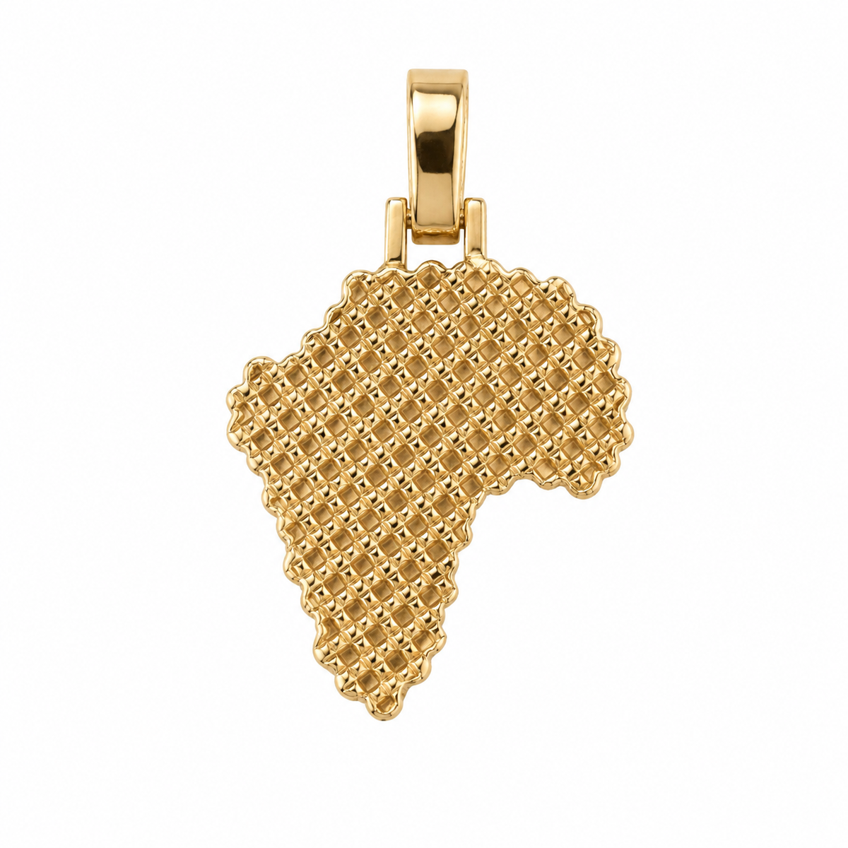 14K Rose Gold “Africa” Charm 2.63 ct Natural Diamond