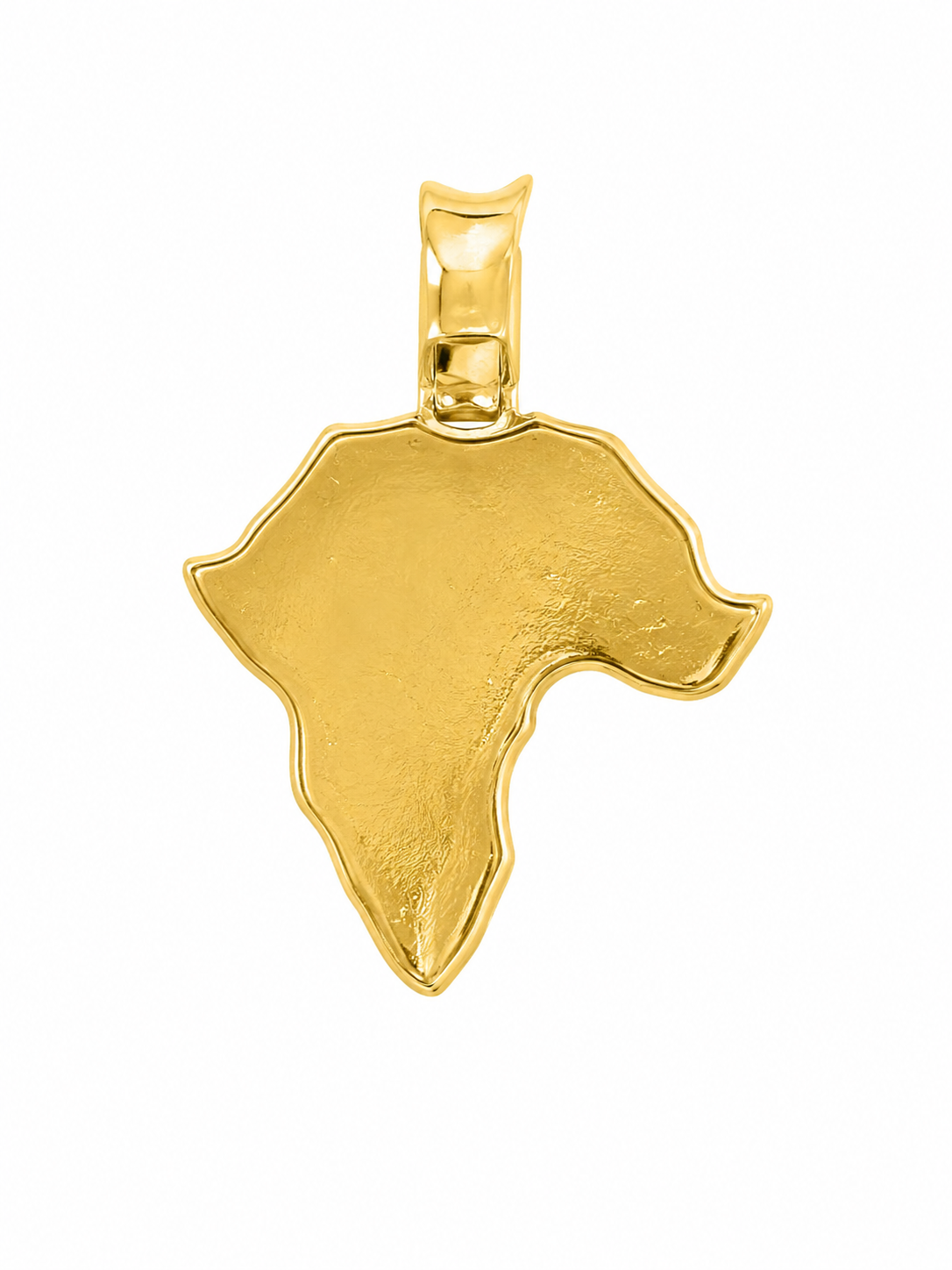 14K Yellow Gold “Africa” Charm 2.50 CT Natural Diamond