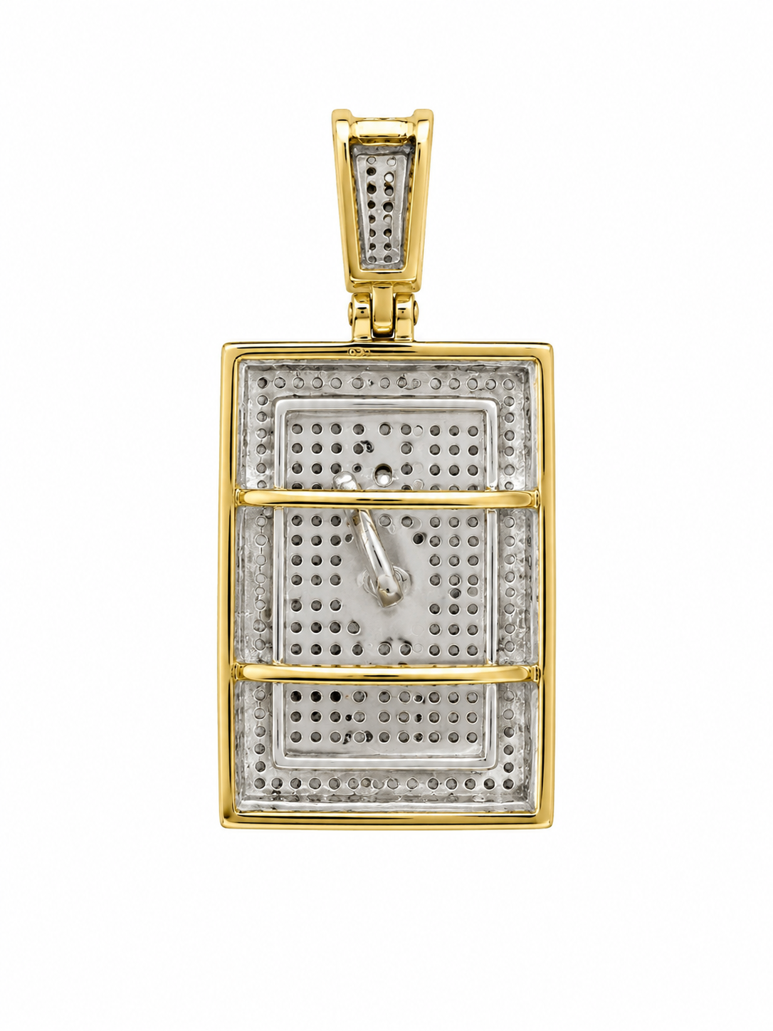 10K Yellow “Safe” Gold Charm 1.18 ct Natural Diamond
