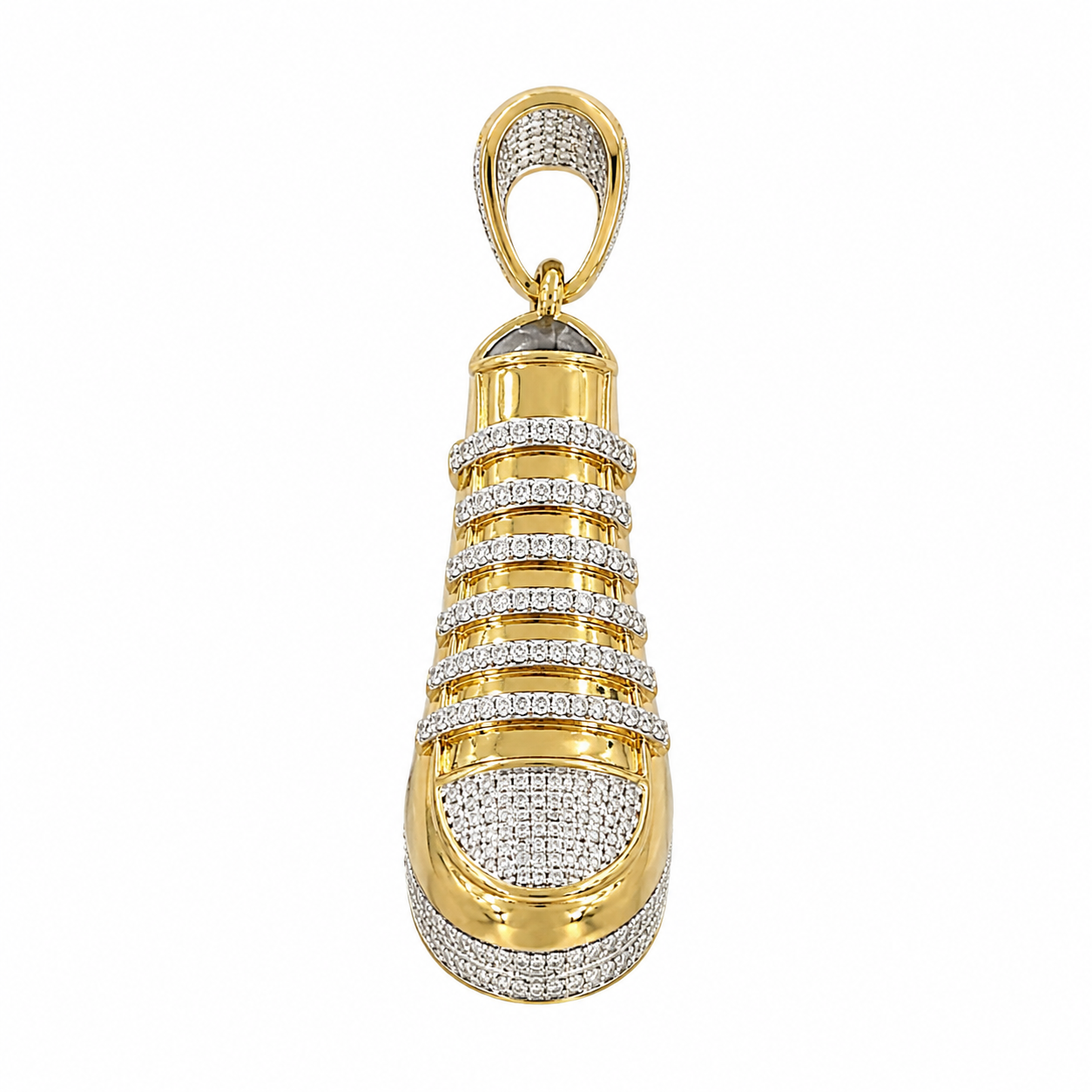 10K Yellow Gold “Sneaker” Charm 0.98 ct Natural Diamond