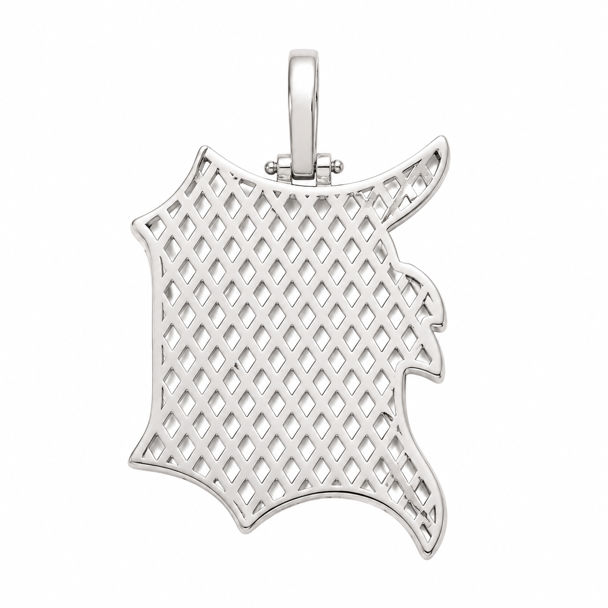 10K White Gold “Detroit” Charm 1.25 ct Natural Diamond