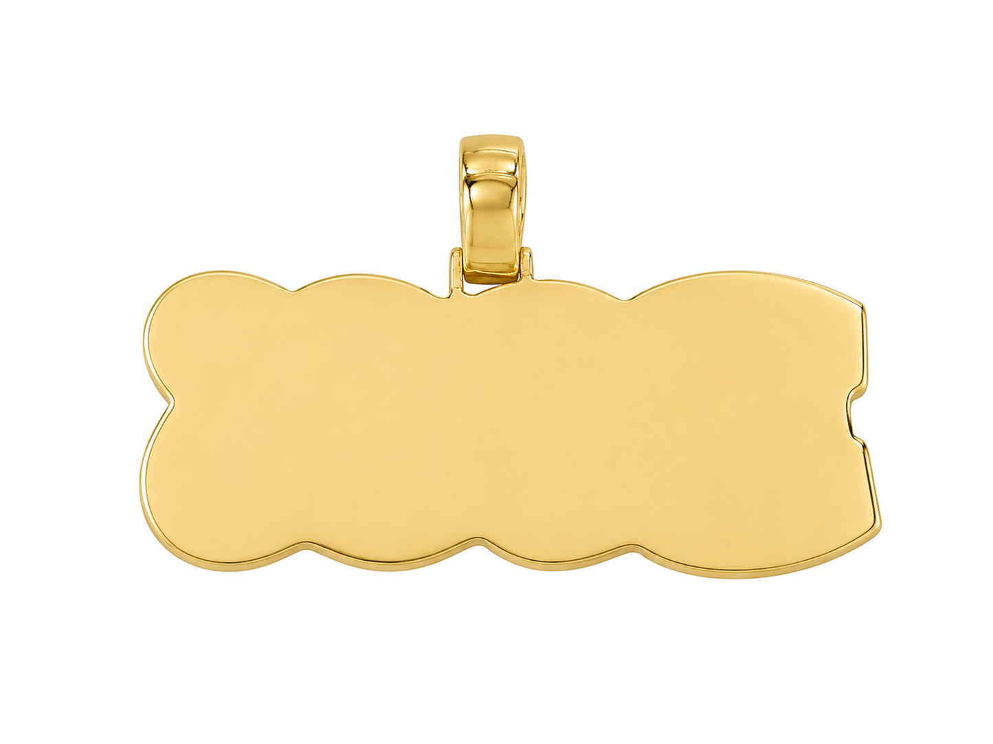 10K Two-Tone Gold “Boss” Charm 6.23 ct Natural Diamond
