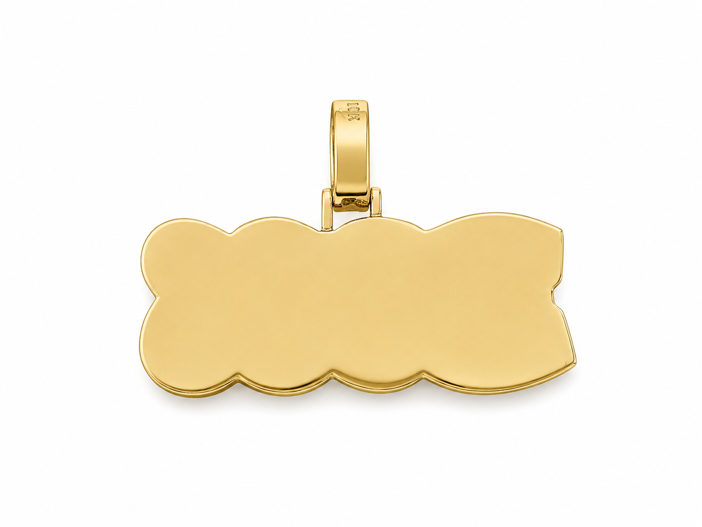 10K Two-Tone “Boss” Gold Charm 3.04 ct Natural Diamond