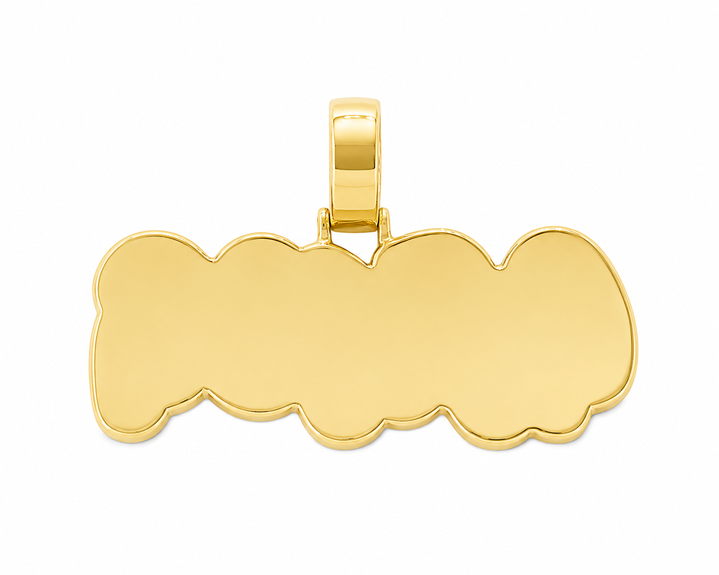 10K Two-Tone Gold “Gang” Charm 2.18 ct Natural Diamond