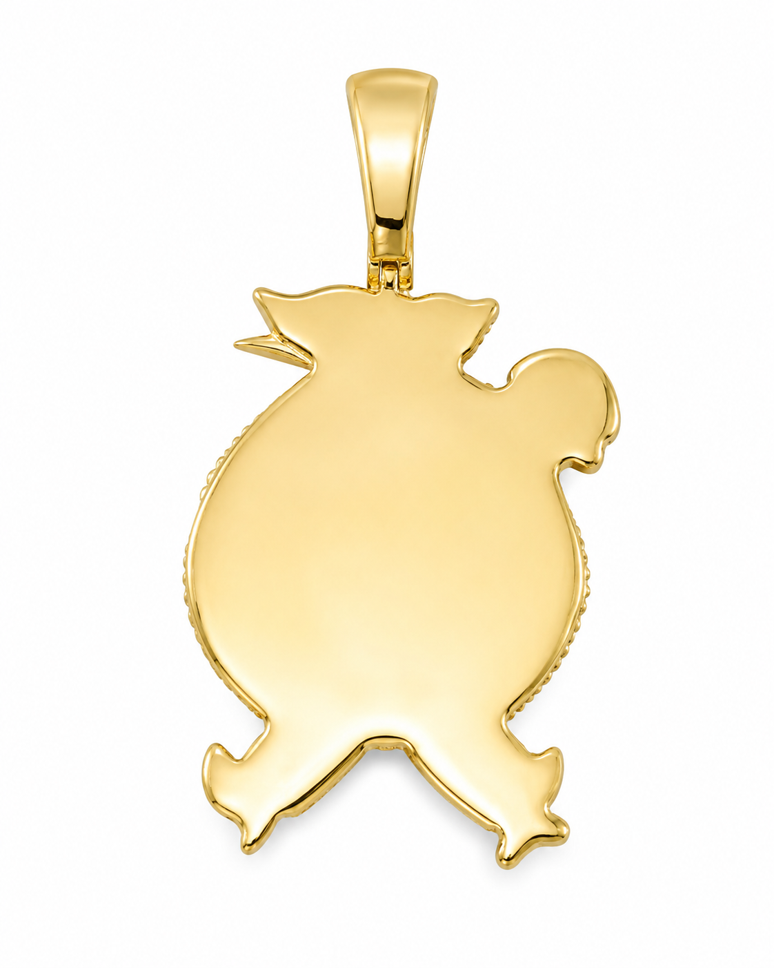 14K Yellow Gold “Money Bag” Charm 3.07 ct Natural Diamond