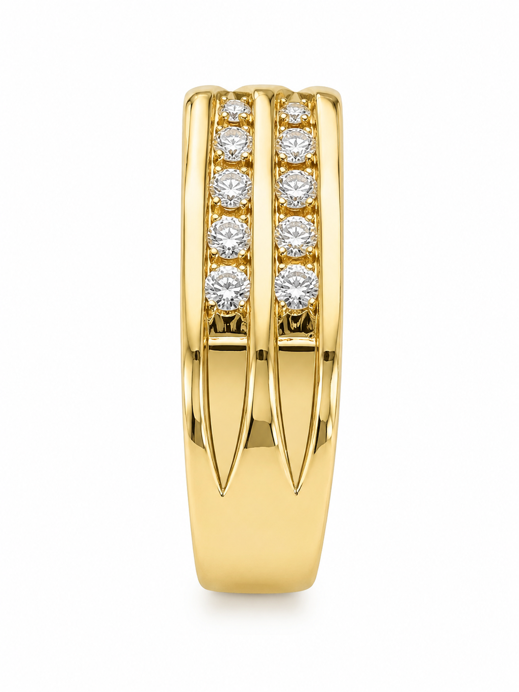 14K Yellow Gold Men’s Ring 1.00 ct Natural Diamond