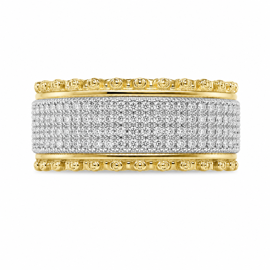 10K Yellow Gold Men's Band 0.33 ct Natural Diamond