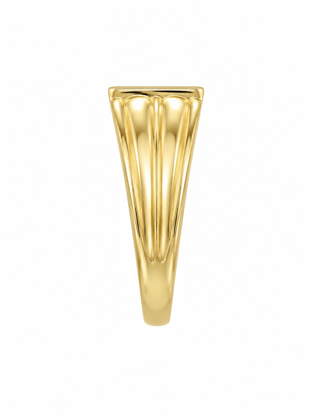 10K Yellow Gold Men's Ring 0.05 ct Natural Diamond