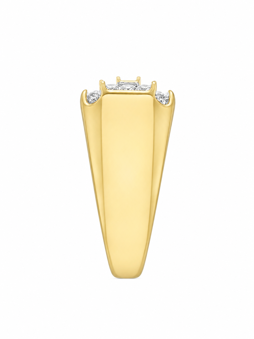 10K Yellow Gold Men's Ring 0.27 ct Natural Diamond