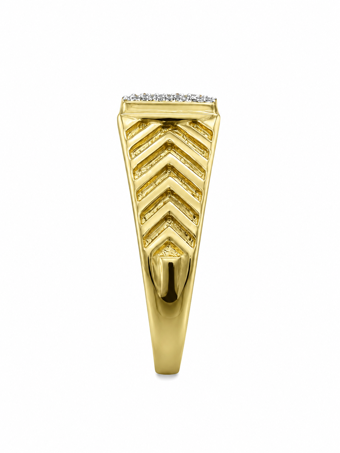 10K Yellow Gold Ring 0.49 ct Natural Diamond