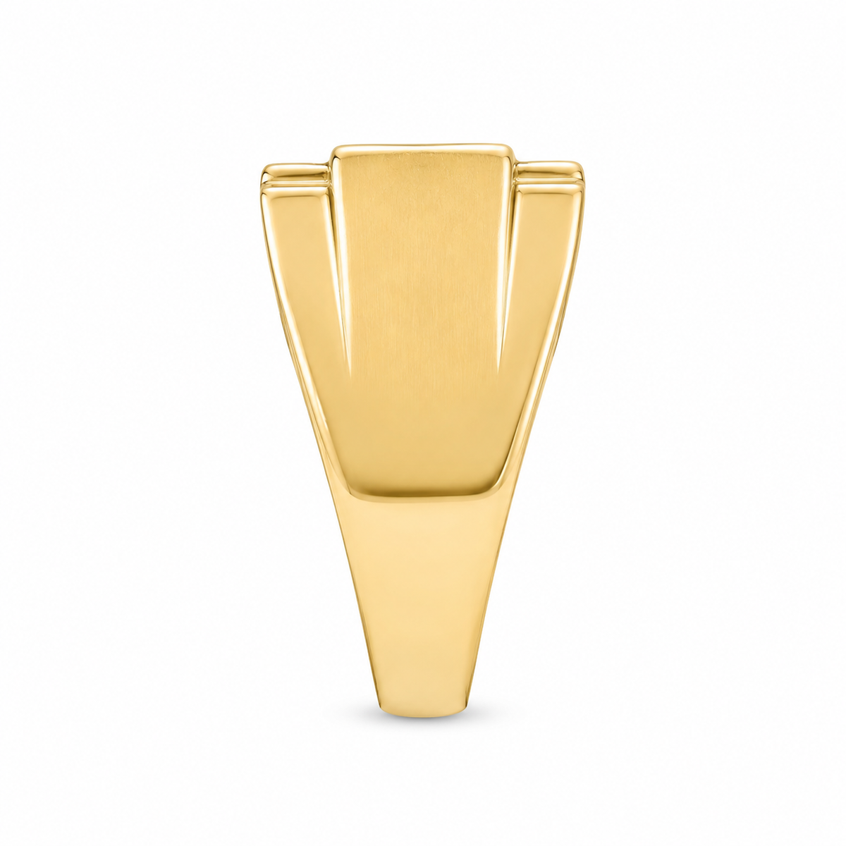 10K Yellow Gold Men's Ring 0.50 ct Natural Diamond