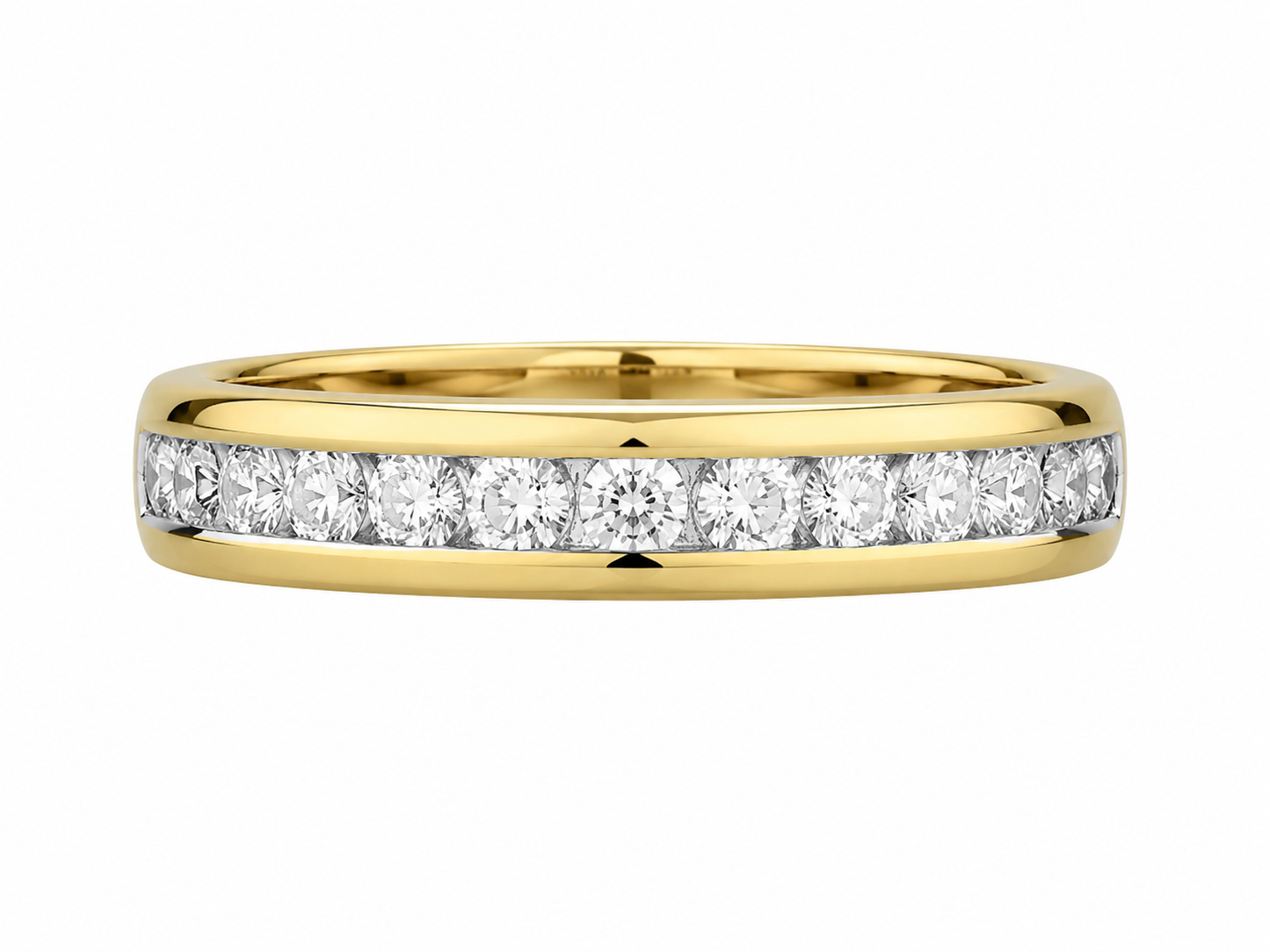 10K Yellow Gold Band 0.25 ct Natural Diamond