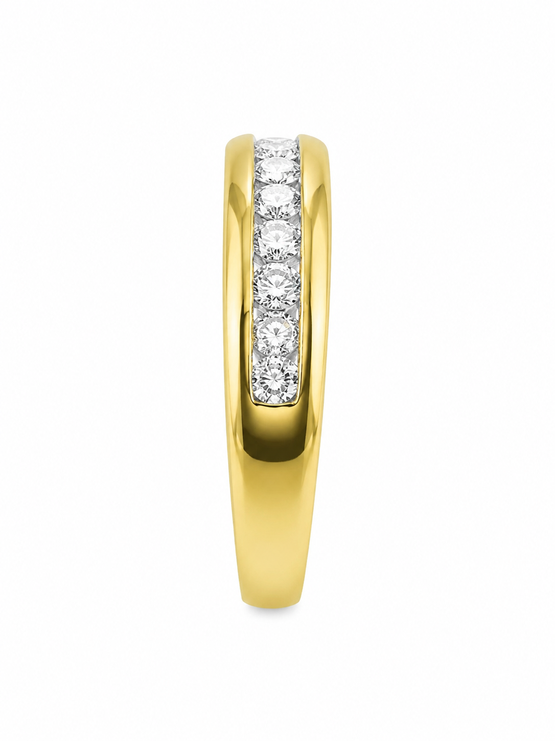10K Yellow Gold Band 0.25 ct Natural Diamond